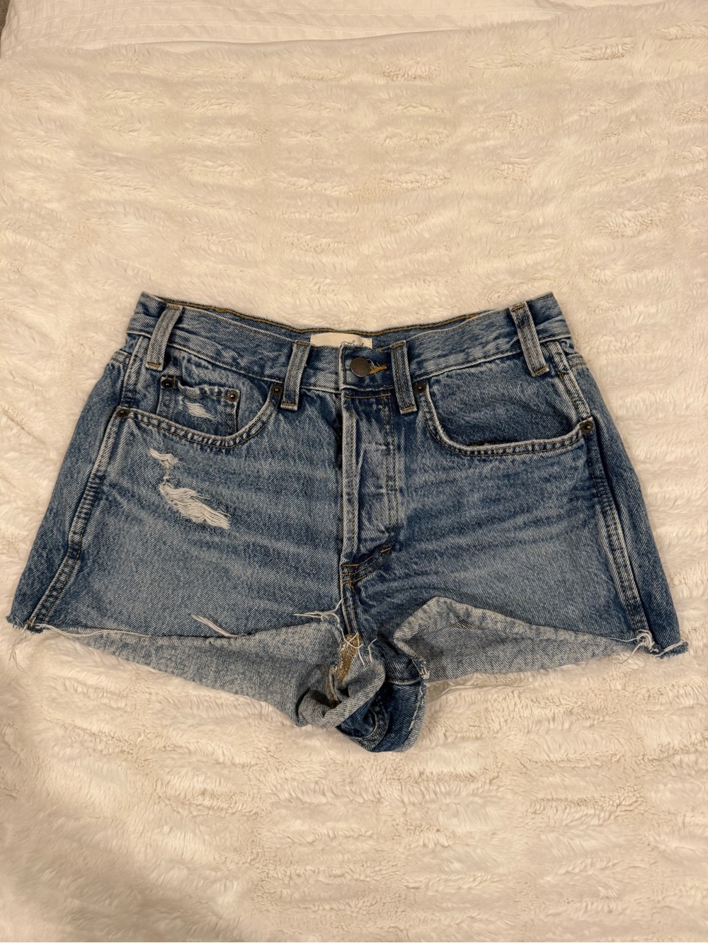 Universal Thread Light Blue Distressed Denim Shorts